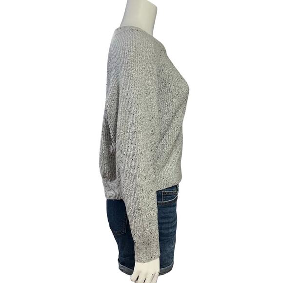 Express Womens Silver Shimmer Sweater Size XS - Picture 3 of 11